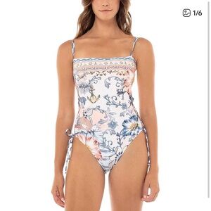 NWT AGUA BENDITA mariel reversible one piece swim suit
